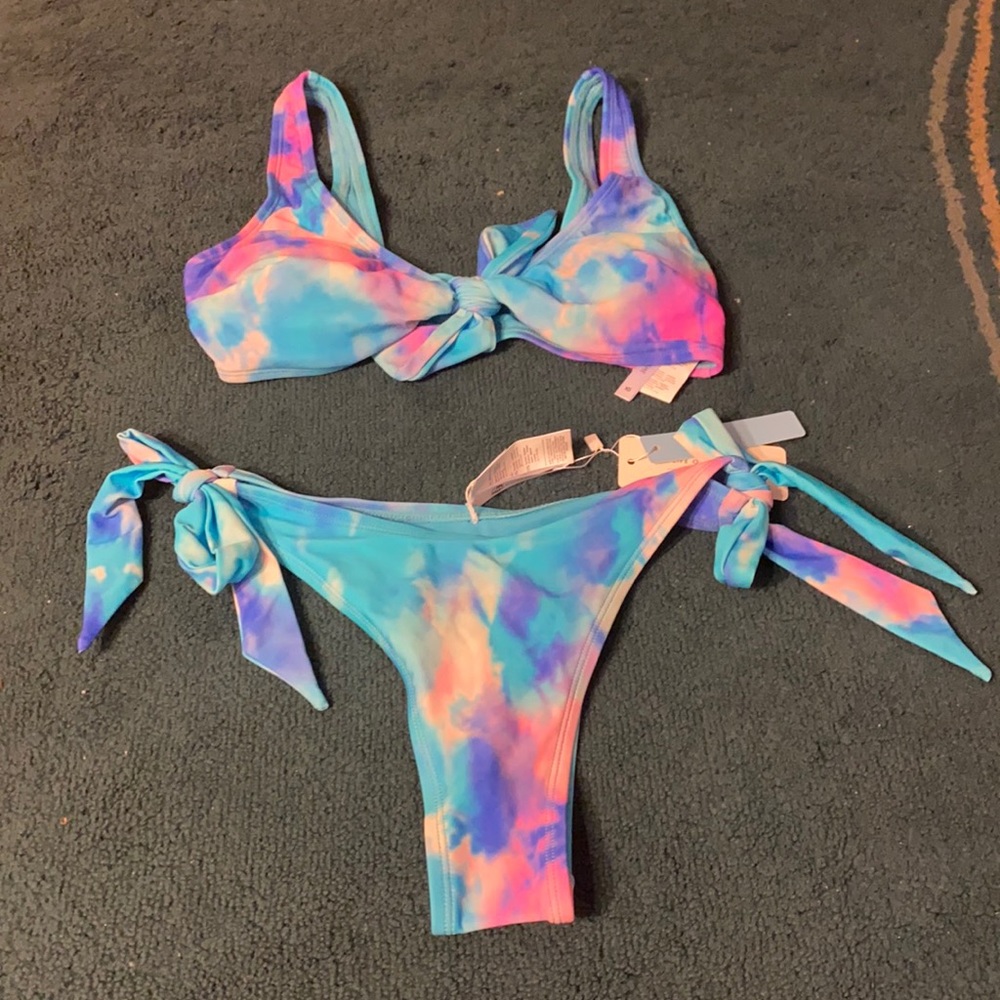Carmen Tie Dye Self Tie Bikini